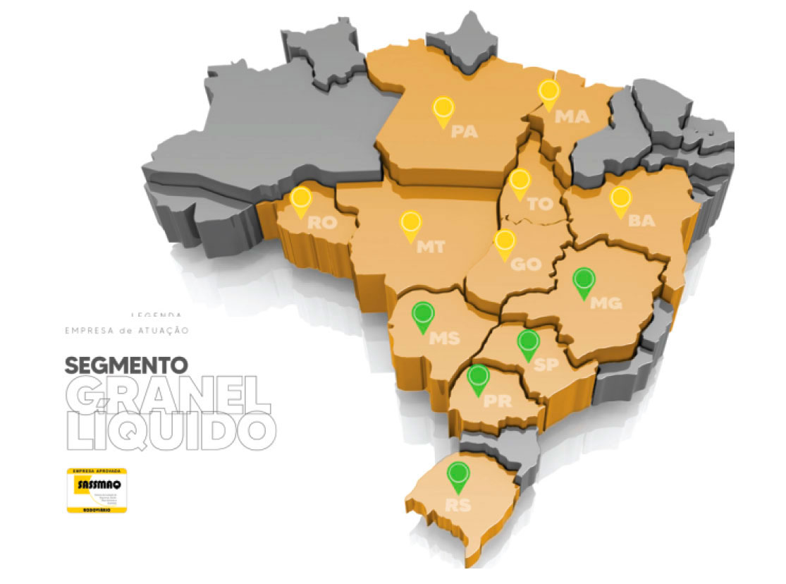 Mapa Segmento Granel Líquido