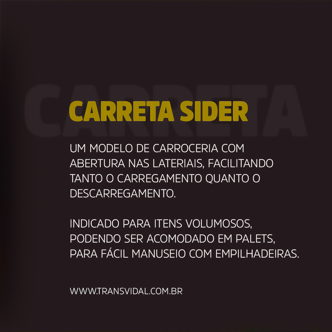 TIPOS DE CARROCERIAS - CARRETA SIDER