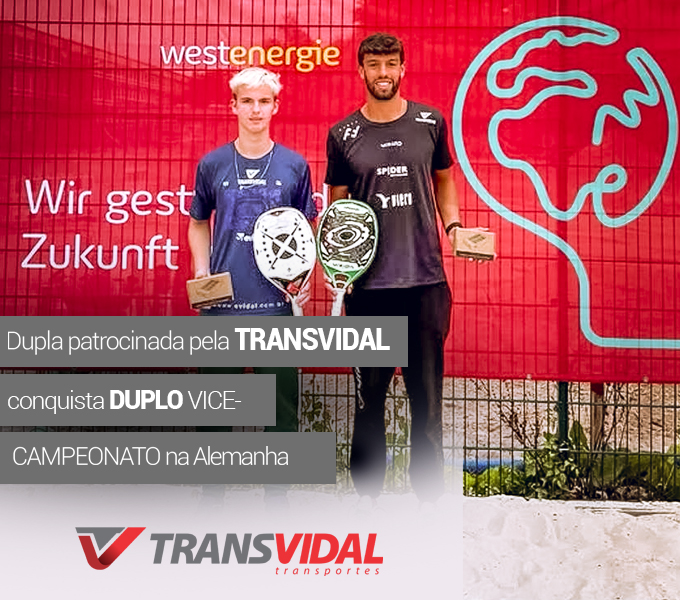 DUPLA PATROCINADA PELA TRANSVIDAL CONQUISTA CONQUISTA DUPLO VICE-CAMPEONATO NA ALEMANHA