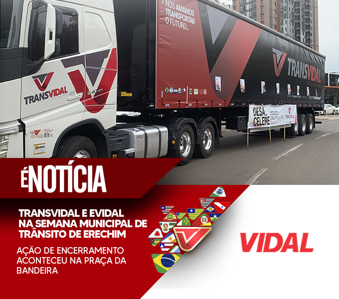 Transvidal e Evidal participam de ação de encerramento da Semana Municipal do Trânsito