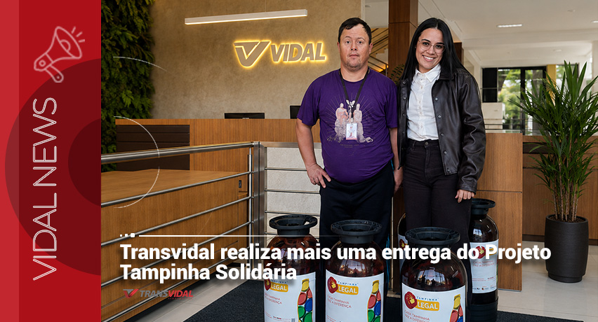 Transvidal realiza mais uma entrega do Projeto Tampinha Solidária