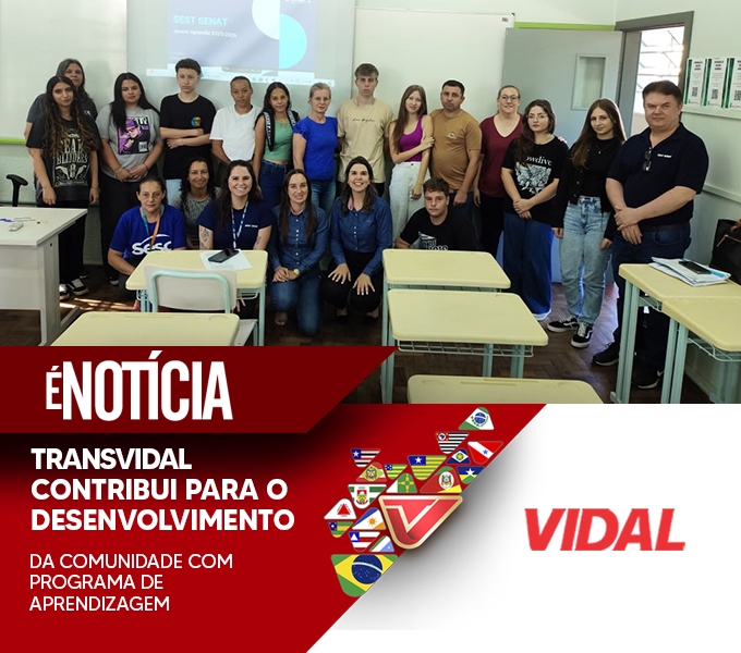 TRANSVIDAL CONTRIBUI PARA O DESENVOLVIMENTO DA COMUNIDADE COM PROGRAMA DE APRENDIZAGEM