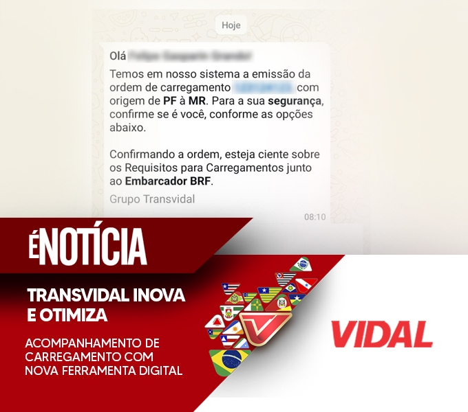 TRANSVIDAL INOVA E OTIMIZA ACOMPANHAMENTO DE CARREGAMENTO COM NOVA FERRAMENTA DIGITAL