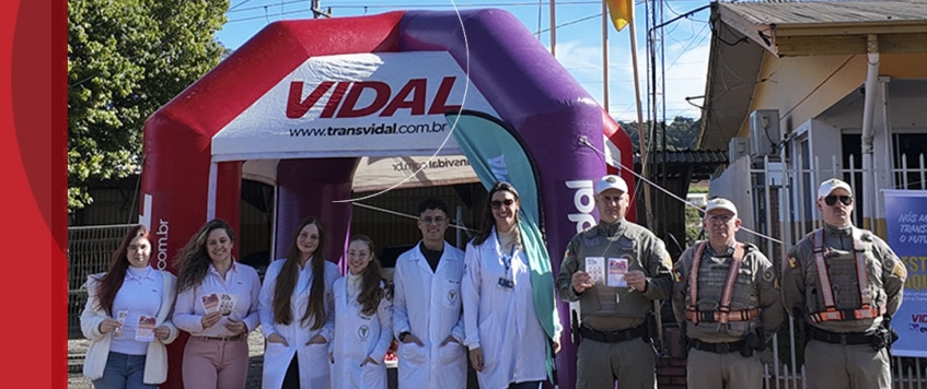 Grupo Transvidal realiza ação de conscientização de motoristas no Maio Amarelo